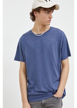 Levi&apos;s t-shirt męski kolor niebieski z nadrukiem ze sklepu ANSWEAR.com w kategorii T-shirty męskie - zdjęcie 165580798