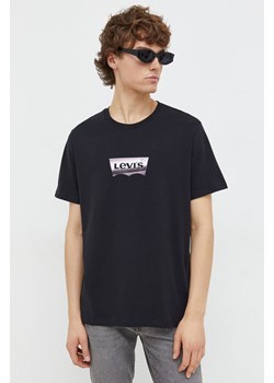 Levi&apos;s t-shirt męski kolor czarny z nadrukiem ze sklepu ANSWEAR.com w kategorii T-shirty męskie - zdjęcie 165580809
