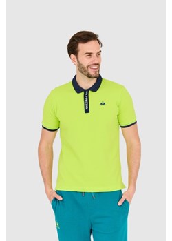LA MARTINA Zielona męska koszulka polo, Wybierz rozmiar XL ze sklepu outfit.pl w kategorii T-shirty męskie - zdjęcie 165581648
