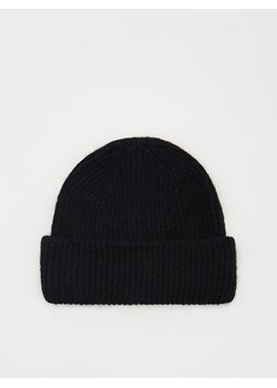 Reserved - Dzianinowa czapka z wełną - czarny ze sklepu Reserved w kategorii Czapki zimowe damskie - zdjęcie 165582769