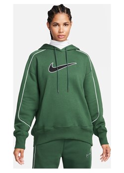 Damska dzianinowa bluza z kapturem o kroju oversize Nike Sportswear - Zieleń ze sklepu Nike poland w kategorii Bluzy damskie - zdjęcie 165585166
