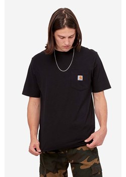 Carhartt WIP t-shirt bawełniany kolor czarny gładki I030434.BLACK-BLACK ze sklepu PRM w kategorii T-shirty męskie - zdjęcie 165585237