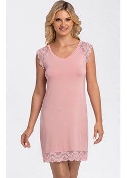 Klasyczna koszula nocna z krótkimi rękawami Naomi, Kolor różowy, Rozmiar S, Babella ze sklepu Primodo w kategorii Koszule nocne - zdjęcie 165585766