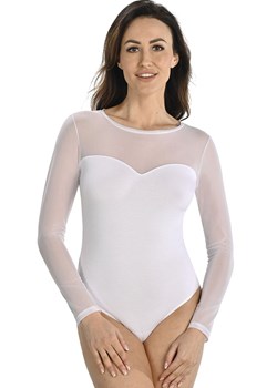 Białe body damskie z siateczką Willow, Kolor biały, Rozmiar L, Teyli ze sklepu Primodo w kategorii Bluzki damskie - zdjęcie 165585817