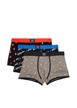 Cropp - 3 pack wzorzystych bokserek - czerwony ze sklepu Cropp w kategorii Majtki męskie - zdjęcie 165590686