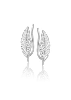 kolczyki srebrne piórka ze sklepu ANIA KRUK w kategorii Kolczyki - zdjęcie 165591707