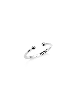 pierścionek z kuleczkami srebrny ze sklepu ANIA KRUK w kategorii Pierścionki - zdjęcie 165591709