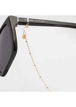łańcuszek do okularów z kuleczkami, srebrny pozłacany ze sklepu ANIA KRUK w kategorii Łańcuszki - zdjęcie 165592386