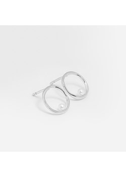 kolczyki z perłami i kółkami, srebrne ze sklepu ANIA KRUK w kategorii Kolczyki - zdjęcie 165592447