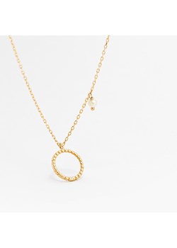naszyjnik złoty z kółkiem i perłą ze sklepu ANIA KRUK w kategorii Naszyjniki - zdjęcie 165592518
