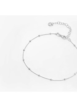 bransoletka na nogę z kuleczkami, srebrna ze sklepu ANIA KRUK w kategorii Bransoletki - zdjęcie 165592547