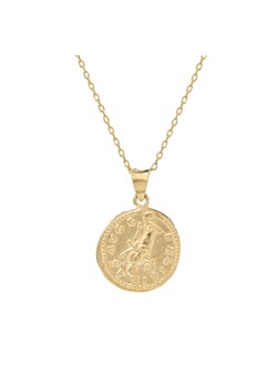 naszyjnik z monetą 1,7 cm srebrny pozłacany ze sklepu ANIA KRUK w kategorii Naszyjniki - zdjęcie 165592627