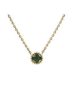 naszyjnik z zielonym kwarcem złoty ze sklepu ANIA KRUK w kategorii Naszyjniki - zdjęcie 165592709