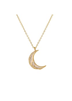 naszyjnik z księżycem pozłacany ze sklepu ANIA KRUK w kategorii Naszyjniki - zdjęcie 165592788