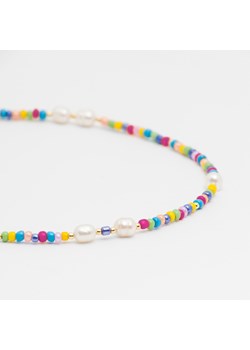 choker z koralikami i perłami, srebrny pozłacany ze sklepu ANIA KRUK w kategorii Naszyjniki - zdjęcie 165592866