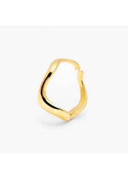 pierścionek falisty pozłacany ze sklepu ANIA KRUK w kategorii Pierścionki - zdjęcie 165592925