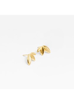 kolczyki płatki kwiatów srebrne pozłacane ze sklepu ANIA KRUK w kategorii Kolczyki - zdjęcie 165593018