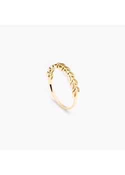 pierścionek z listkami złoty ze sklepu ANIA KRUK w kategorii Pierścionki - zdjęcie 165593118