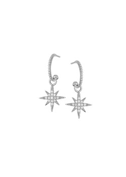 kolczyki z gwiazdami i cyrkoniami, srebrne ze sklepu ANIA KRUK w kategorii Kolczyki - zdjęcie 165593178