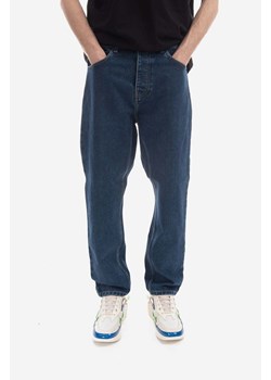 Carhartt WIP jeansy Newel kolor niebieski medium waist I029208-BLUE.STONE ze sklepu PRM w kategorii Jeansy męskie - zdjęcie 165598799