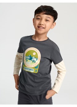 Sinsay - Koszulka z nadrukiem - zielony ze sklepu Sinsay w kategorii T-shirty chłopięce - zdjęcie 165602398