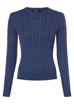 Polo Ralph Lauren Sweter damski Kobiety Bawełna błękit królewski jednolity ze sklepu vangraaf w kategorii Swetry damskie - zdjęcie 165630879