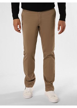 Van Graaf Spodnie Mężczyźni Bawełna beżowy jednolity ze sklepu vangraaf w kategorii Spodnie męskie - zdjęcie 165630997