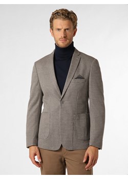Finshley & Harding Marynarka męska Mężczyźni Modern Fit Sztuczne włókno szary wzorzysty ze sklepu vangraaf w kategorii Marynarki męskie - zdjęcie 165631086