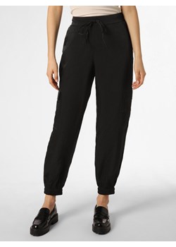 Msch Copenhagen Spodnie Kobiety Sztuczne włókno czarny jednolity ze sklepu vangraaf w kategorii Spodnie damskie - zdjęcie 165631099