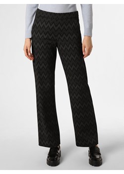 MAC Spodnie Kobiety Sztuczne włókno czarny wzorzysty ze sklepu vangraaf w kategorii Spodnie damskie - zdjęcie 165631119