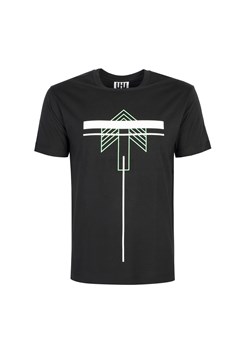 Les Hommes T-shirt | UIT206 700P | Front Printed Arrow T-Shirt | Mężczyzna | Czarny ze sklepu ubierzsie.com w kategorii T-shirty męskie - zdjęcie 165643015