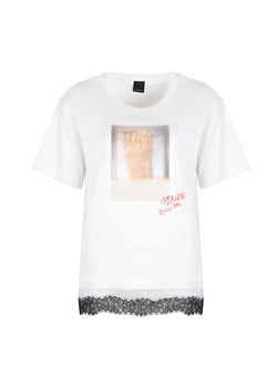 Pinko T-shirt Sawor | 1G14XG Y5BD | Sawor T-shirt | Kobieta | Czarny, Biały ze sklepu ubierzsie.com w kategorii Bluzki damskie - zdjęcie 165643149