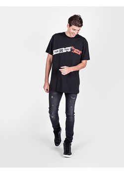 Les Hommes T-shirt | URG820P UG807A | Oversized T-Shirt With Ripped Print | Mężczyzna | Czarny ze sklepu ubierzsie.com w kategorii T-shirty męskie - zdjęcie 165643376