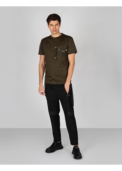 Les Hommes T-shirt Regular | LKT108 703A | Regular Fit T-Shirt | Mężczyzna | Khaki ze sklepu ubierzsie.com w kategorii T-shirty męskie - zdjęcie 165643549