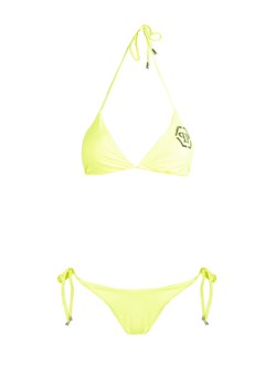 Philipp Plein Bikini Triangolo | CDPPT10 | Kobieta | Żółty ze sklepu ubierzsie.com w kategorii Stroje kąpielowe - zdjęcie 165644148