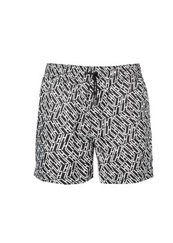 Les Hommes Kąpielówki | LKP710 280P | Swim Short In Light Weight | Mężczyzna | Czarny, Biały ze sklepu ubierzsie.com w kategorii Kąpielówki - zdjęcie 165645039