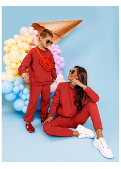 Dres dziecięcy bluza i spodnie PUMBA - czerwony ze sklepu magmac.pl w kategorii Dresy dziewczęce - zdjęcie 165653705