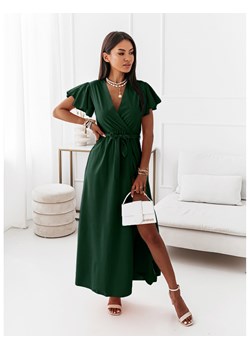 Elegancka sukienka maxi CAROLINE - butelkowa zieleń ze sklepu magmac.pl w kategorii Sukienki - zdjęcie 165653816