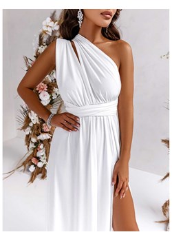 Sukienka maxi wiązana na wiele sposobów - ELSA - biała ze sklepu magmac.pl w kategorii Sukienki - zdjęcie 165653839
