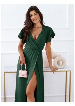 Elegancka sukienka maxi CAROLINE - butelkowa zieleń ze sklepu magmac.pl w kategorii Sukienki - zdjęcie 165653865