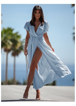 Elegancka sukienka maxi CAROLINE - błękitna ze sklepu magmac.pl w kategorii Sukienki - zdjęcie 165654719