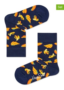 Happy Socks Skarpety &quot;Banana&quot; w kolorze granatowo-żółtym ze sklepu Limango Polska w kategorii Skarpetki dziecięce - zdjęcie 165666165