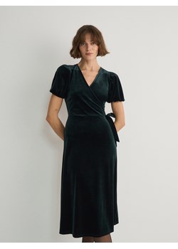 Reserved - Aksamitna sukienka - morski ze sklepu Reserved w kategorii Sukienki - zdjęcie 165667346