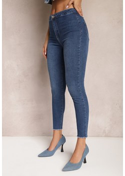 Granatowe Jeansy Skinny High Waist Vivizo ze sklepu Renee odzież w kategorii Jeansy damskie - zdjęcie 165668147