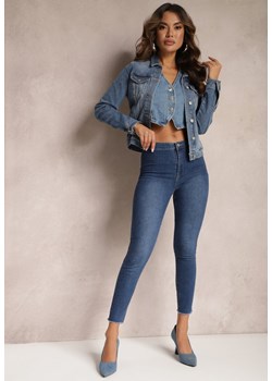 Granatowe Jeansy Skinny High Waist Vivizo ze sklepu Renee odzież w kategorii Jeansy damskie - zdjęcie 165668149