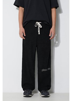 PLEASURES spodnie sztruksowe Levy Corduroy Wide Pants kolor czarny proste P23F016 BLACK ze sklepu PRM w kategorii Spodnie męskie - zdjęcie 165668948