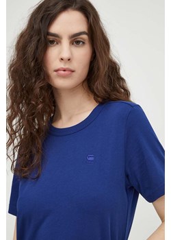 G-Star Raw t-shirt bawełniany damski kolor niebieski ze sklepu ANSWEAR.com w kategorii Bluzki damskie - zdjęcie 165670186
