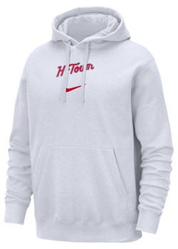 Męska bluza z kapturem Nike NBA Houston Rockets Club Fleece City Edition - Biel ze sklepu Nike poland w kategorii Bluzy męskie - zdjęcie 165677479