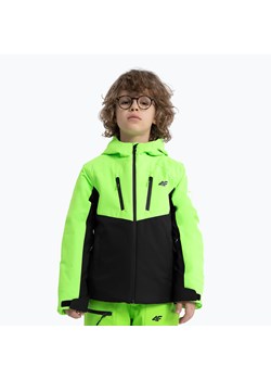 Kurtka narciarska dziecięca 4F M300 green neon ze sklepu sportano.pl w kategorii Kurtki chłopięce - zdjęcie 165683828