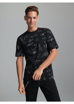 Sinsay - Koszulka z nadrukiem - czarny ze sklepu Sinsay w kategorii T-shirty męskie - zdjęcie 165684447